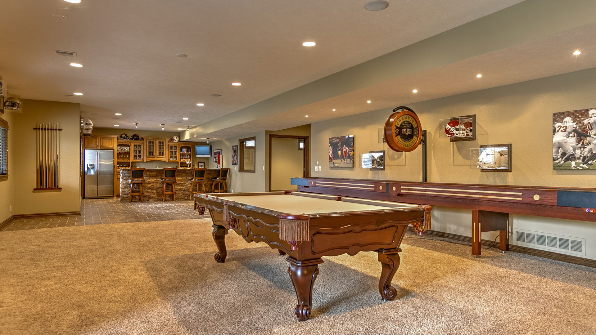 Next Generation Enterprises | Omaha, NE | custom home basement bar area